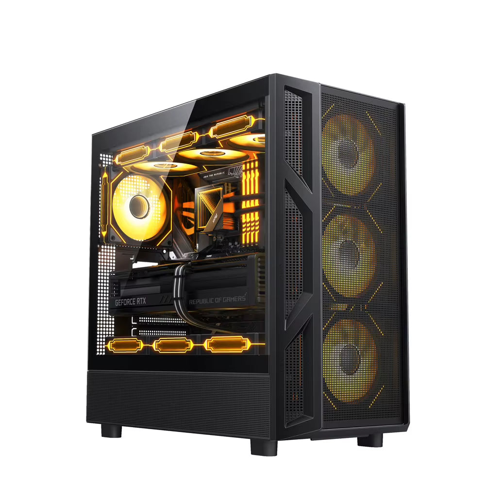Rgb Micro Atx Itx E-Atx Matx Gaming Pc Case with Tempered Glass Towers for Computer Cases & Cabinet Game Chassis