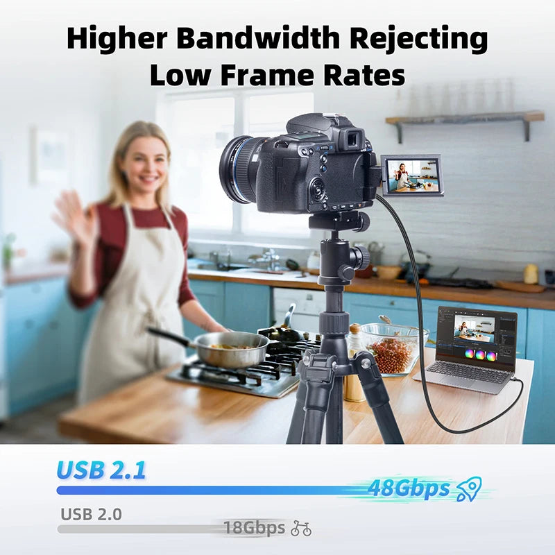 8K Micro HDMI Cable HDMI 2.1 Micro HDMI to HDMI Cable HDR Earc Bi-Directional HDMI to Micro HDMI Cable 4K 120Hz for Camera Etc.