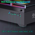 SNOWMAN Sleek Mini Gaming PC Case Compact and Lightweight Aluminium Chassis for Enthusiast'S Computer