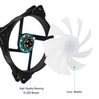 Casing Fans RX-134 PC Case Fan 120Mm Gabinete Fans Fixed RGB Gaming 12V Molex Computer Gamer Cooling Ventilador
